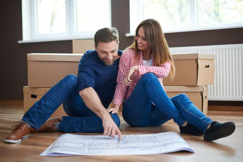 couple planning their new home