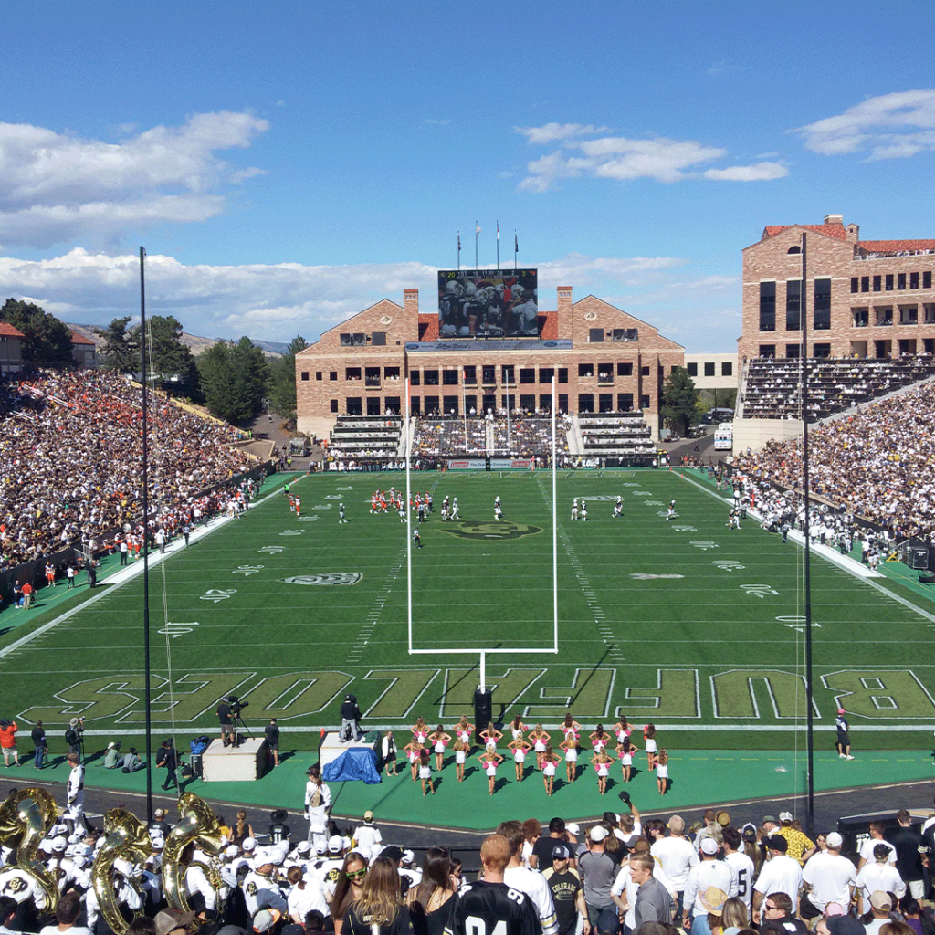 North Endzone of Folsom Field football stadium