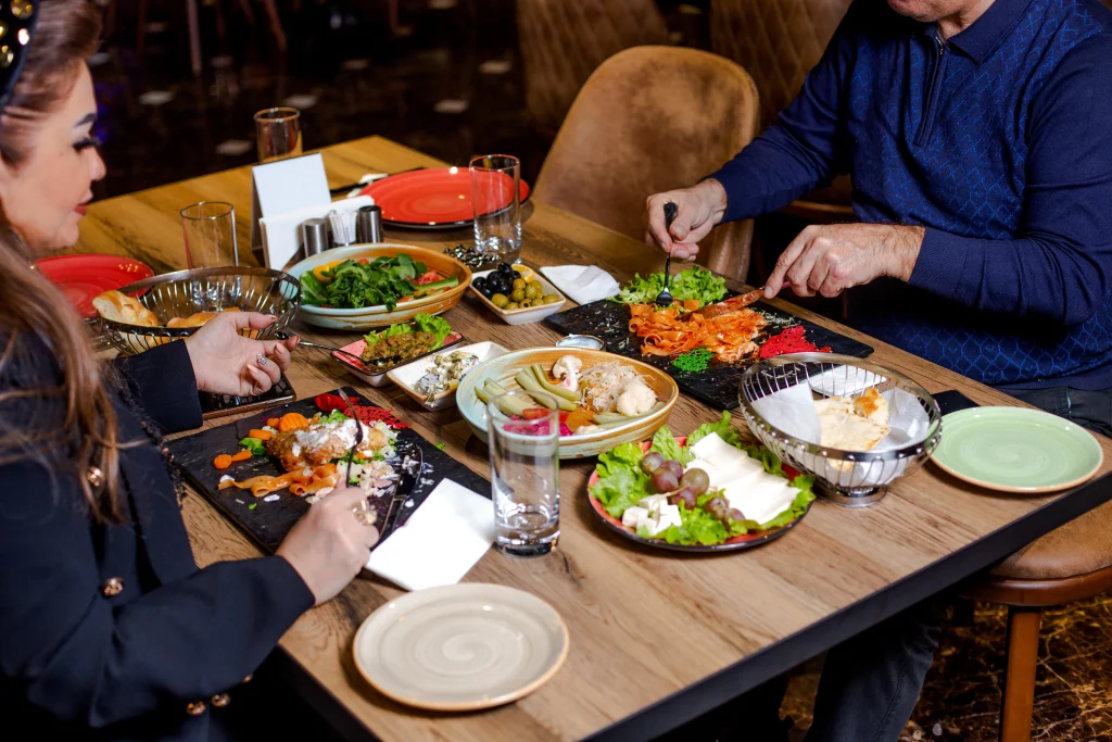 Couple having dinner