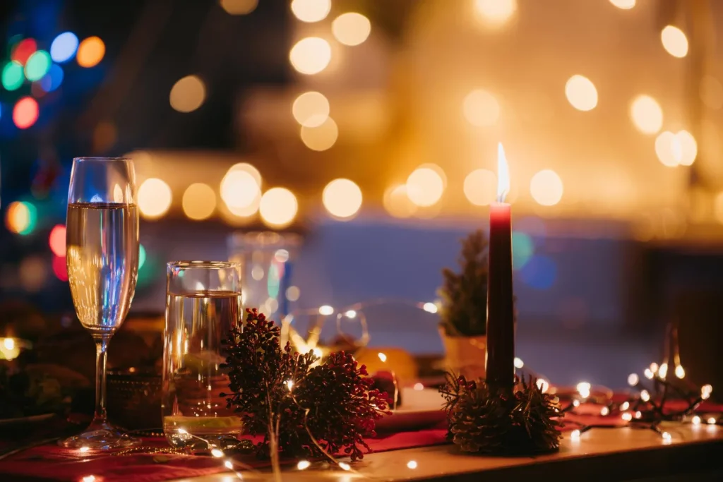 Christmas Restaurant View