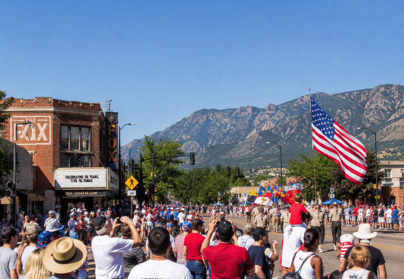 Boulder on July 4th celebration