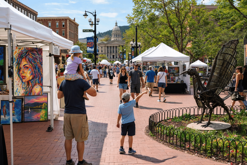 Kids at Pearl St Arts Fest