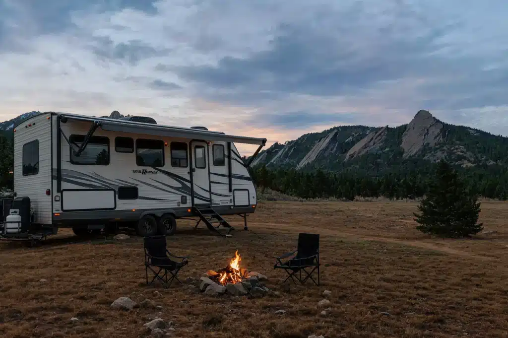 Places to Camp Near Boulder featuring an RV campsite with mountain views