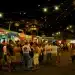 Boulder Taco Fest crowd at night