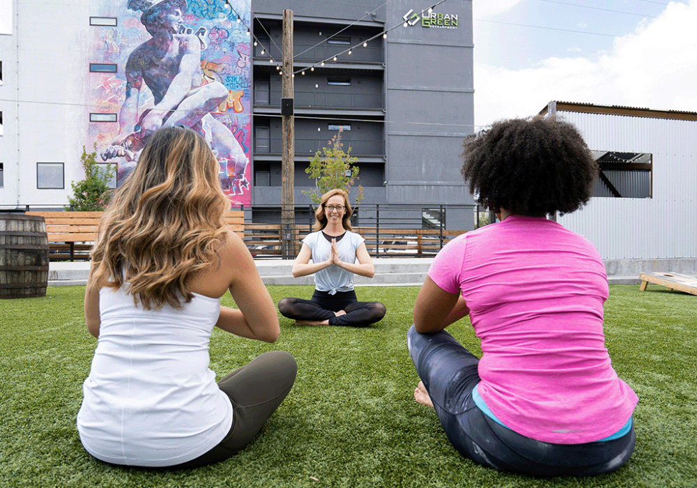 Boulder Colorado Lifestyle - Living in Boulder Colorado - Yoga in the Park